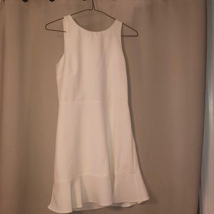 White Rebecca Minkoff dress with cutoff back